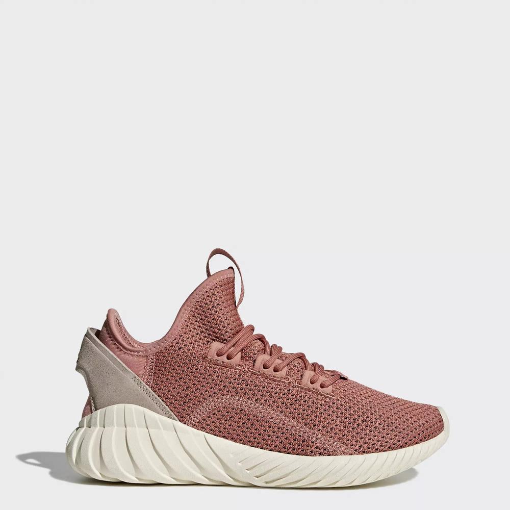Adidas Tubular Doom Sock Primeknit Tenis Rosas Para Mujer (MX-38946)